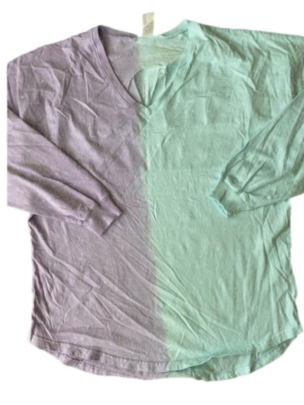 Spirit Jersey color block graphic long sleeves tee ”Sandals St Lucia”, size L
